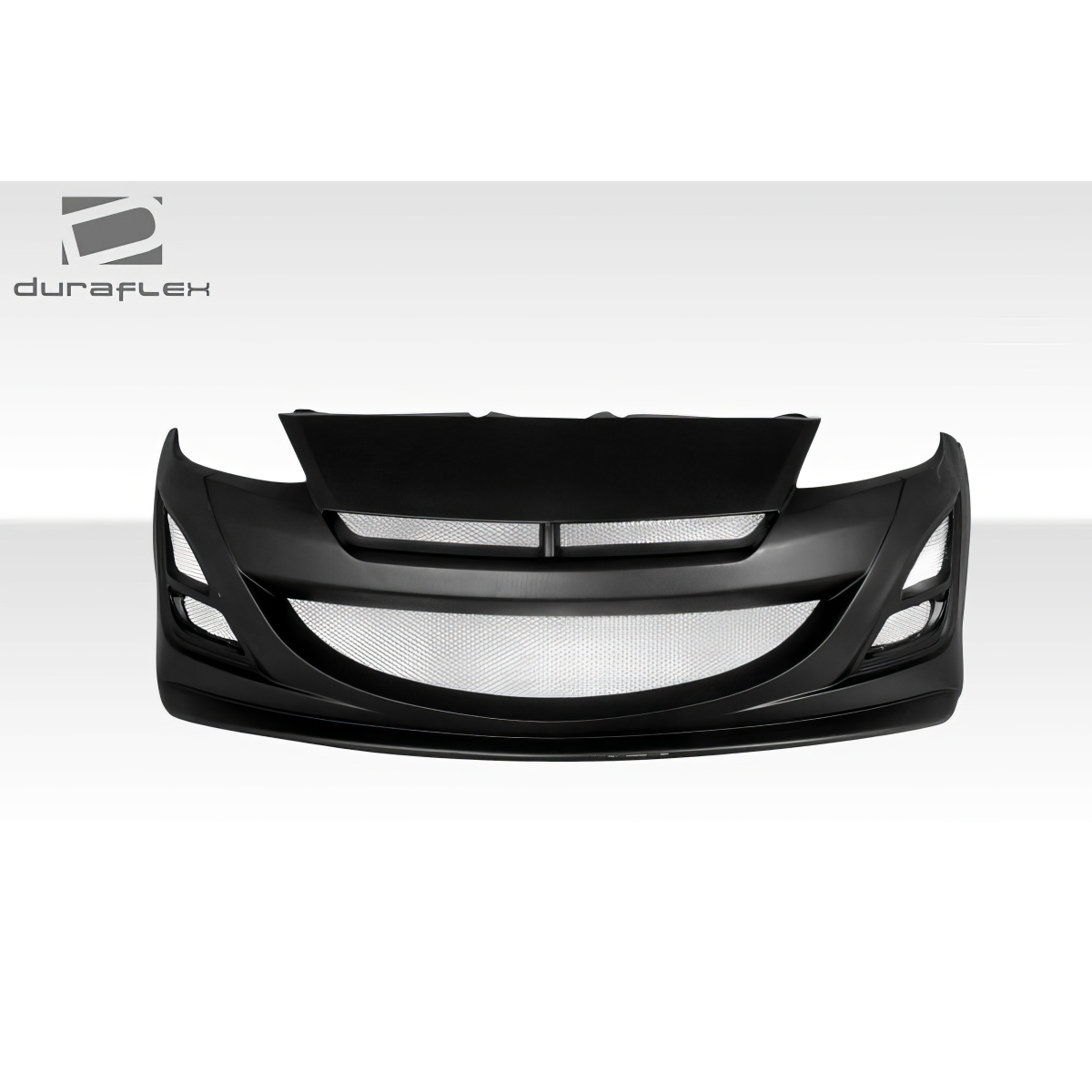 Modify your Mazda 3 2010 with our Exterior/Front Bumpers or Lips - Front view of bumper design at zero degrees