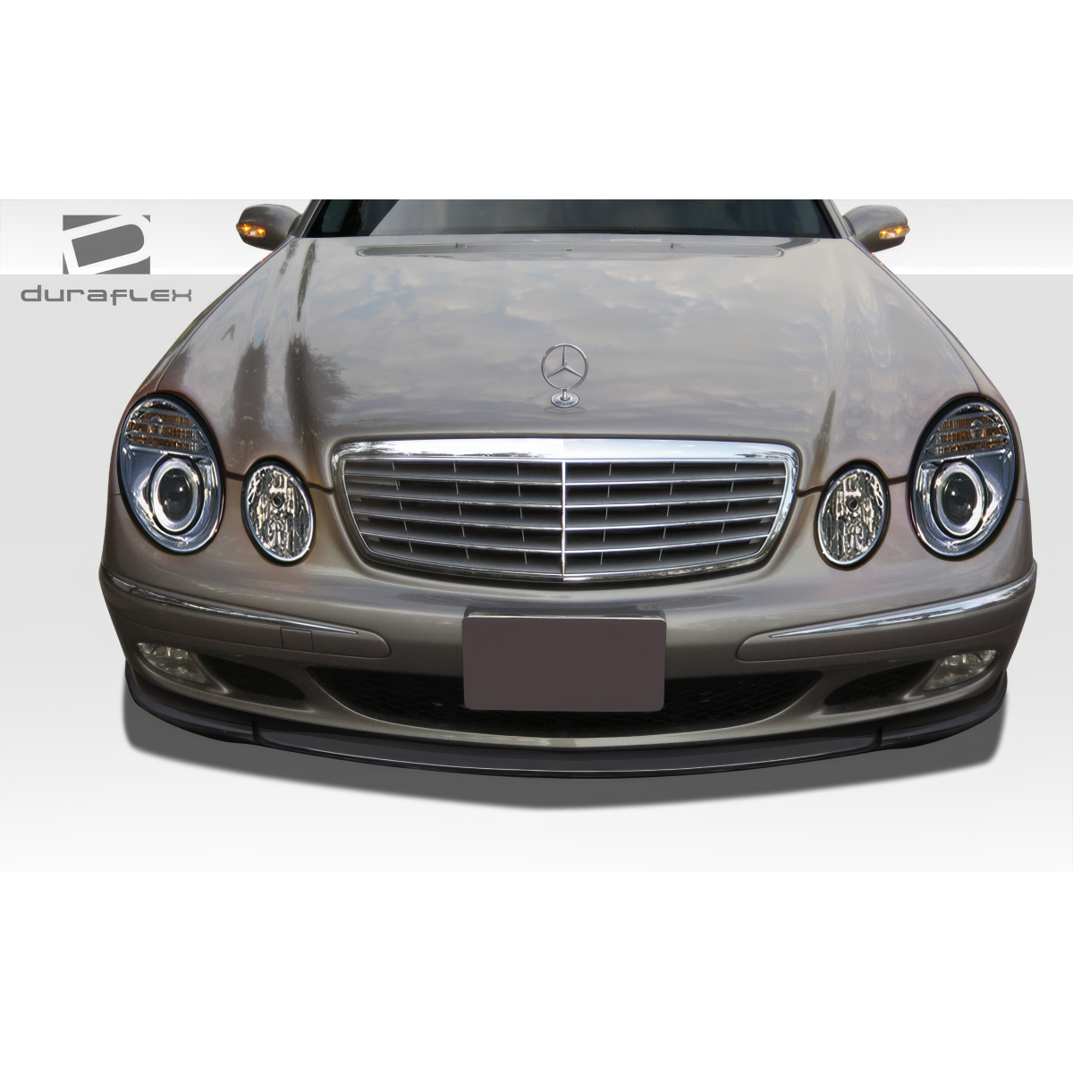 Modify your Mercedes-Benz E55 AMG 2003 with our Exterior/Front Bumpers or Lips - Front view at eye level of vehicle part