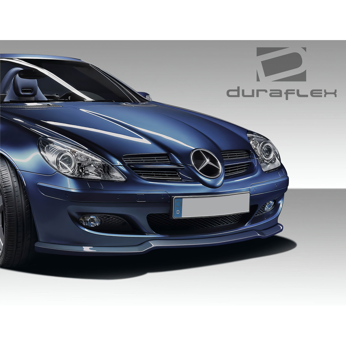 Modify your Mercedes-Benz SLK-Class 2005 with our Exterior/Front Bumpers or Lips - Front view focusing on bumper design and details