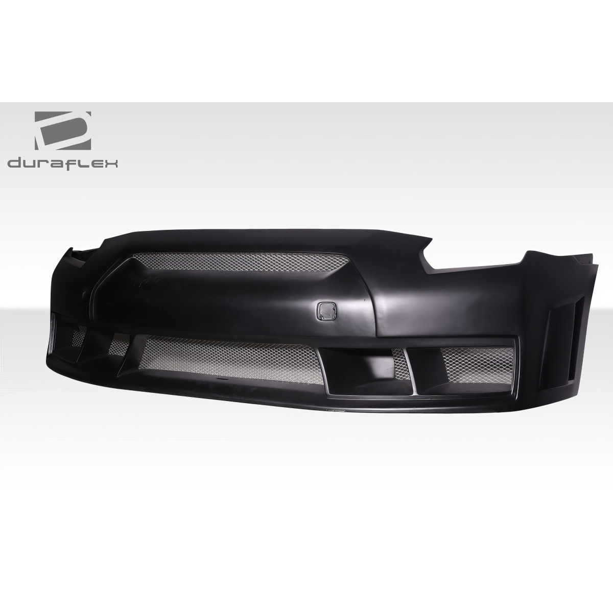 Modify your Nissan GT-R 2009 with our Exterior/Front Bumpers - Front view at a slight angle showing bumper design