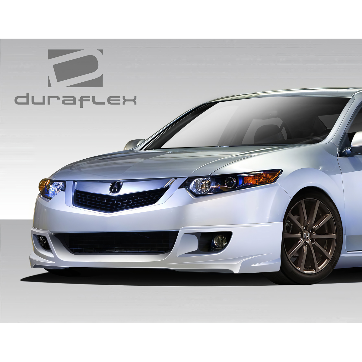 Modify your Acura TSX 2009 with our Exterior/Front Bumpers or Lips - Front view angle of the vehicle part