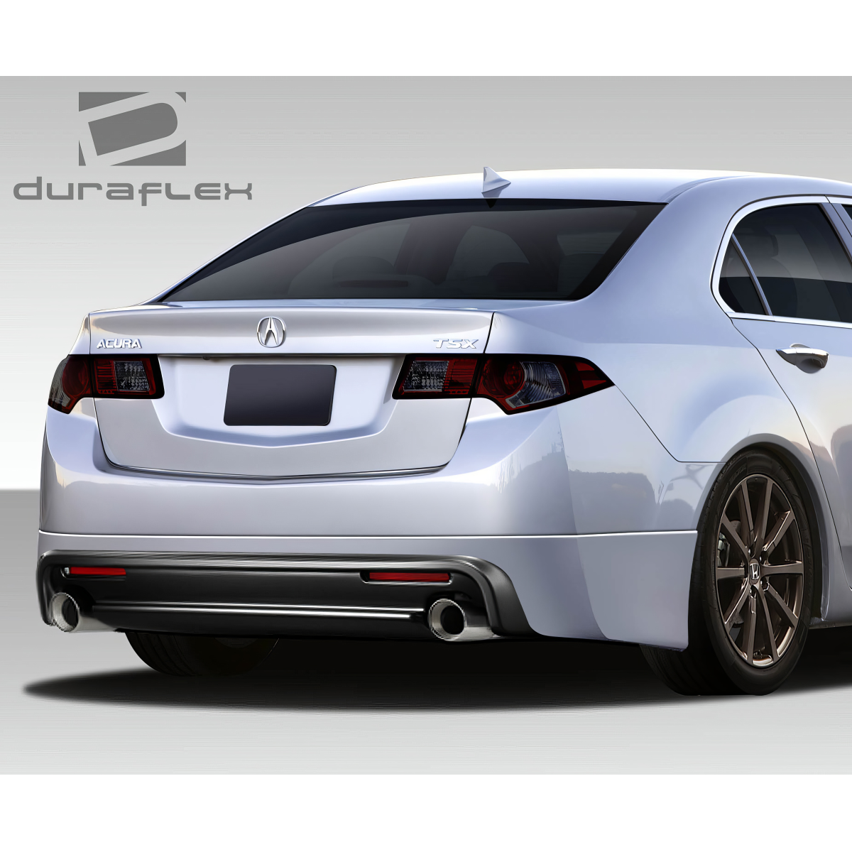 Modify your Acura TSX 2009 with our Exterior/Rear Bumpers or Lips - Rear angle view of a 2009-2014 Acura TSX