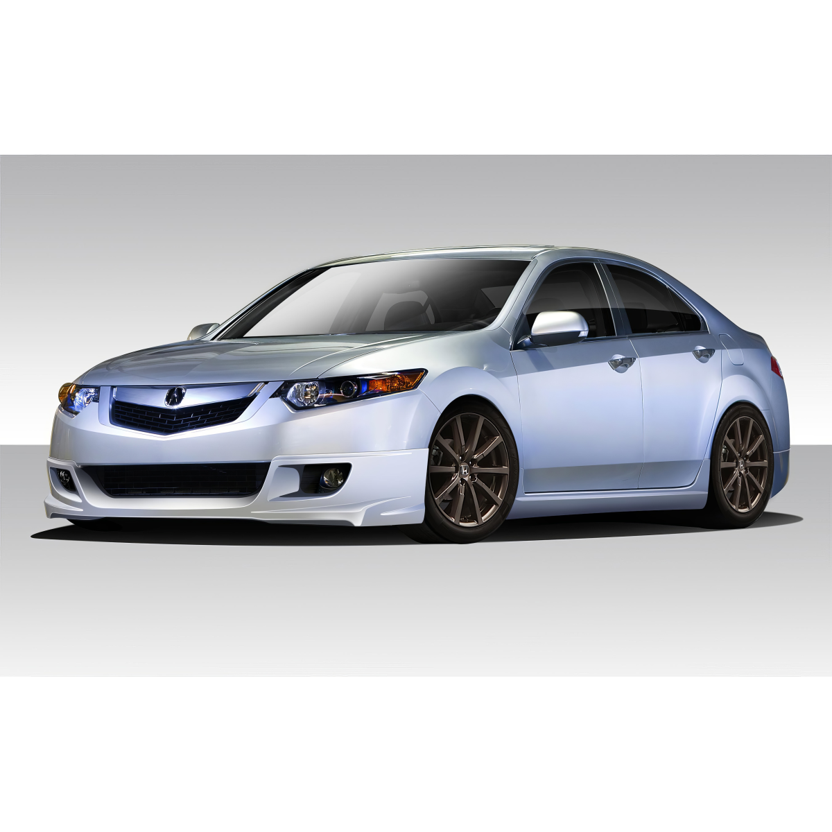 Modify your Acura TSX 2009 with our Exterior/Complete Body Kits - Front three quarter view of car body kit