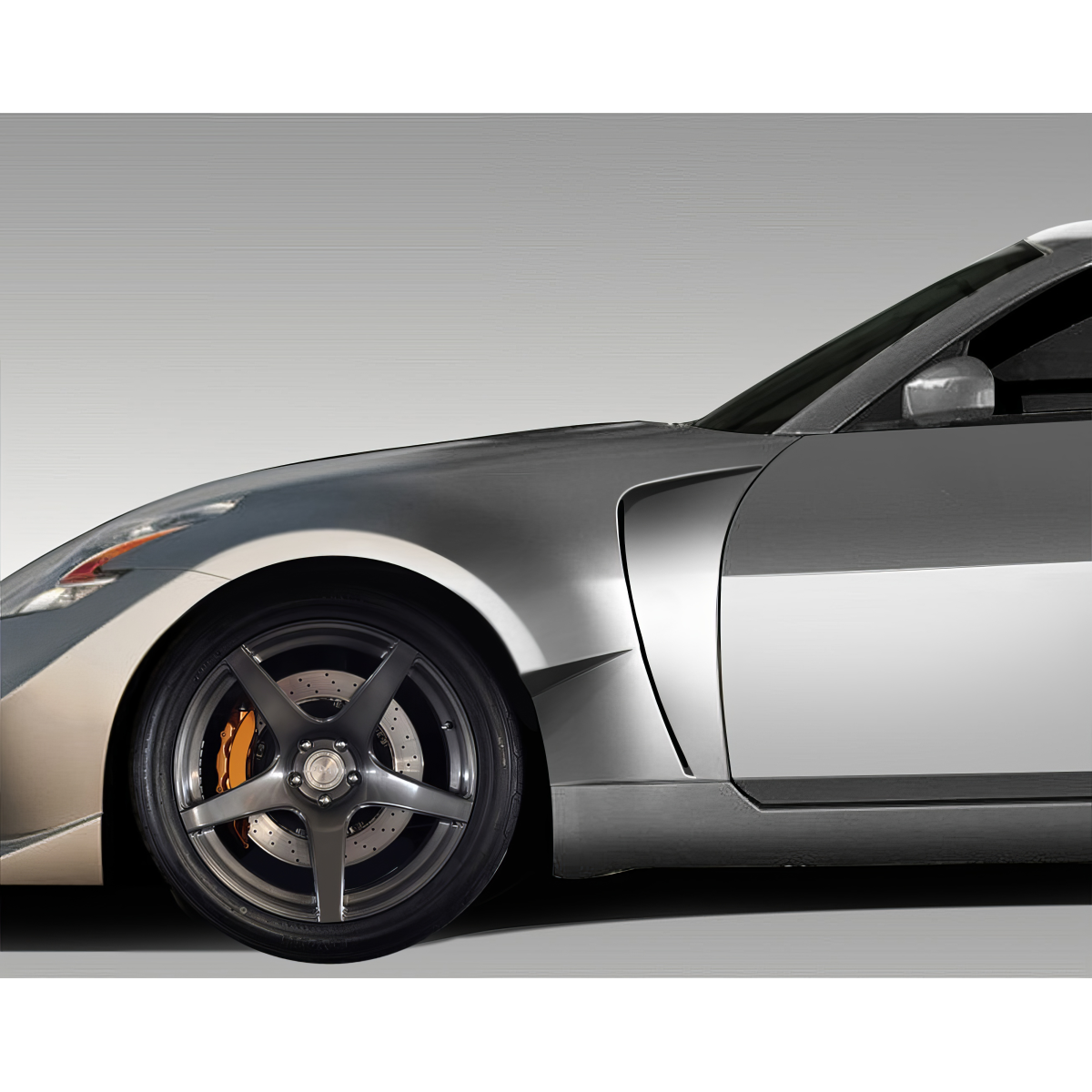 Modify your Nissan 350Z 2003 with our Exterior/Fenders - Side angle view of vehicle fender