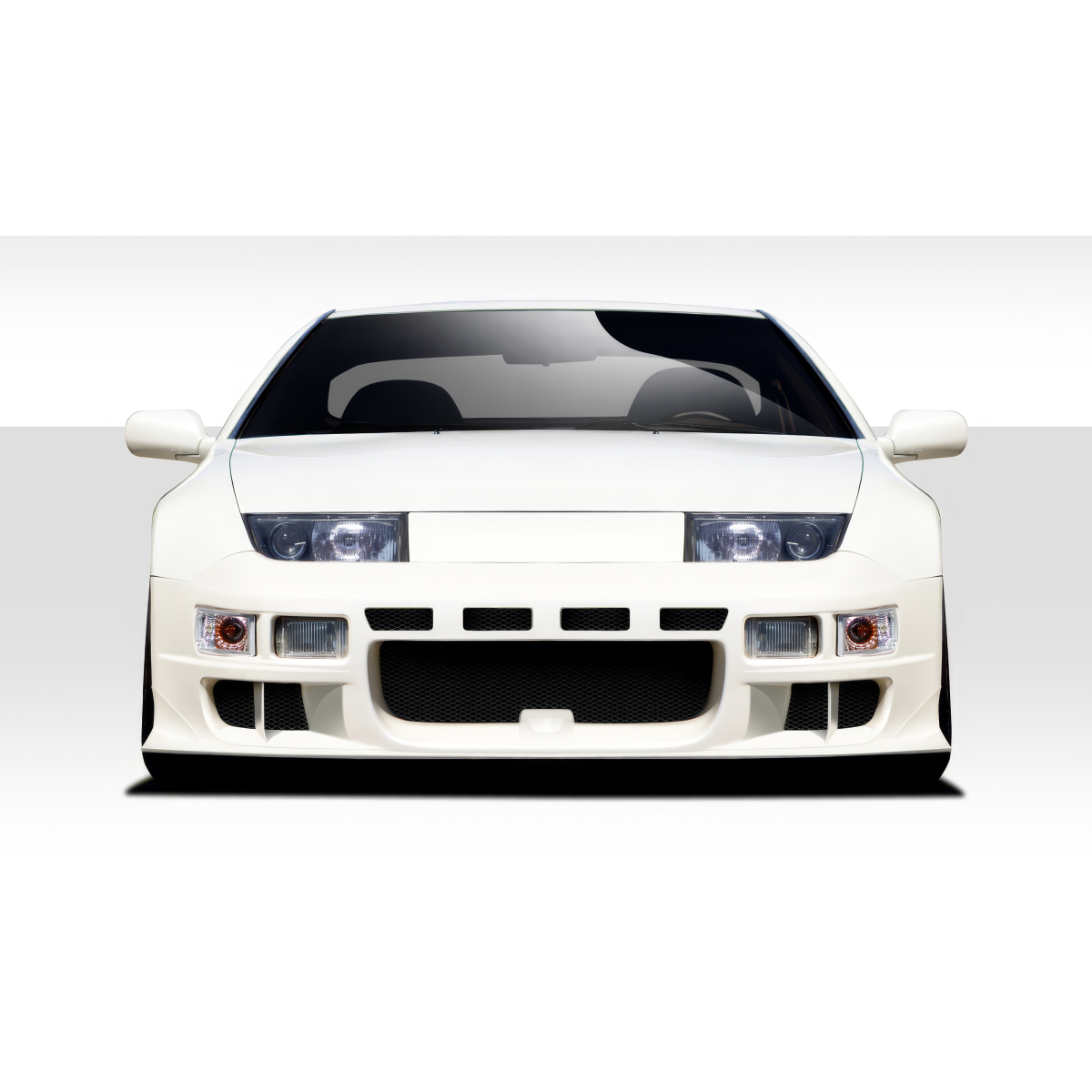 Modify your Nissan 300ZX 1990 with our Exterior/Complete Body Kits - Front view of the car at eye level