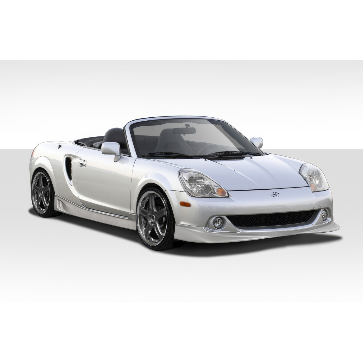 Modify your Toyota MR2 Spyder 2004 with our Exterior/Complete Body Kits - Front three quarter angle view of a car