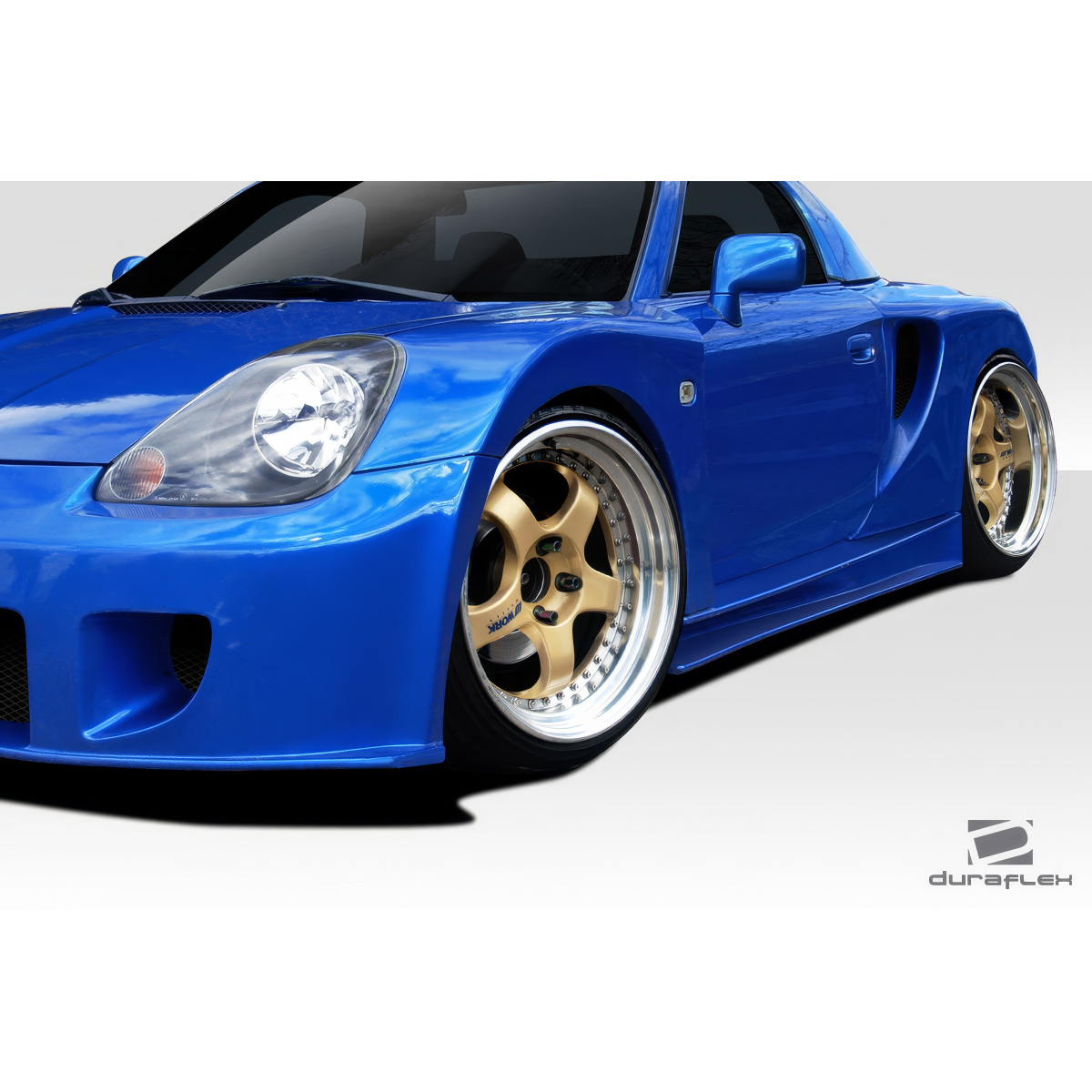 Modify your Toyota MR2 2000 with our Exterior/Complete Body Kits - Viewed from a low front angle showcasing side