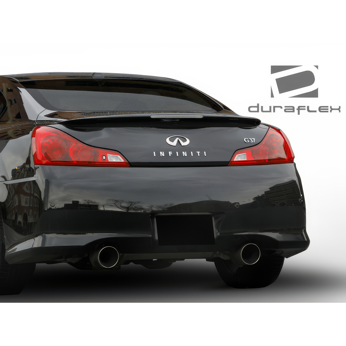 Modify your Infiniti G37 2008 with our Exterior/Complete Body Kits - Viewed from rear angle of the vehicle