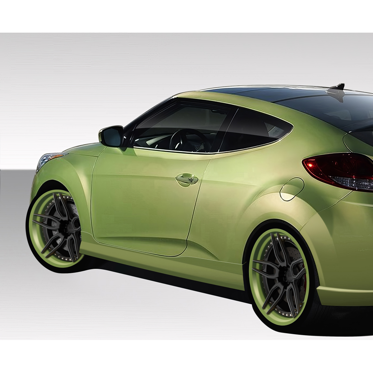 Modify your Hyundai Veloster 2012 with our Exterior/Complete Body Kits - Car viewed from the rear at a slight angle