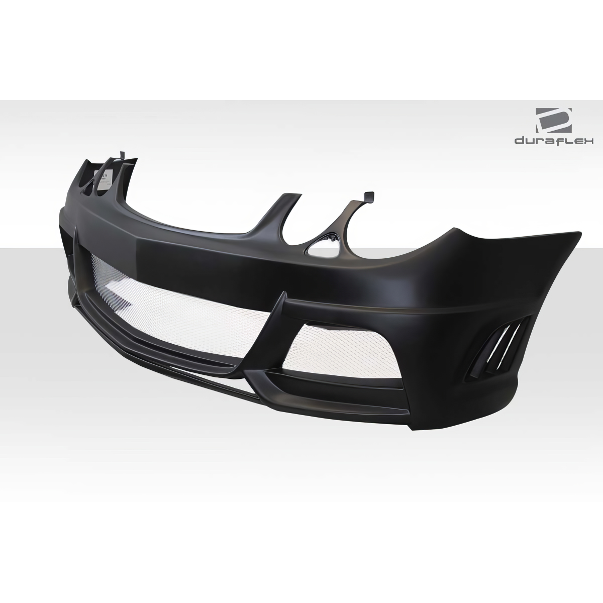 Modify your Mercedes-Benz E55 AMG 2003 with our Exterior/Front Bumpers or Lips - Angled view showcasing front bumper design