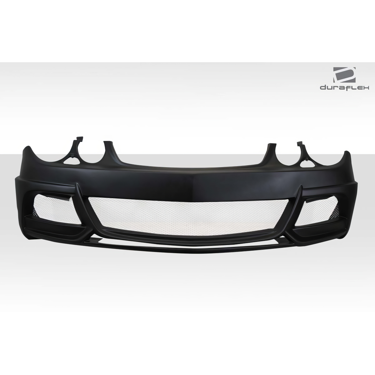 Modify your Mercedes-Benz E55 AMG 2003 with our Exterior/Front Bumpers or Lips - Front view of a black bumper part