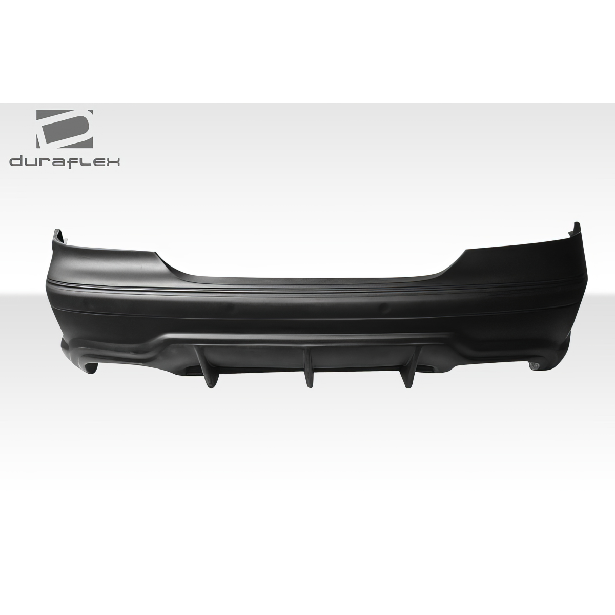 Modify your Mercedes-Benz CLK-Class 2003 with our Exterior/Rear Bumpers or Lips - Part shown at a side angle in a flat view