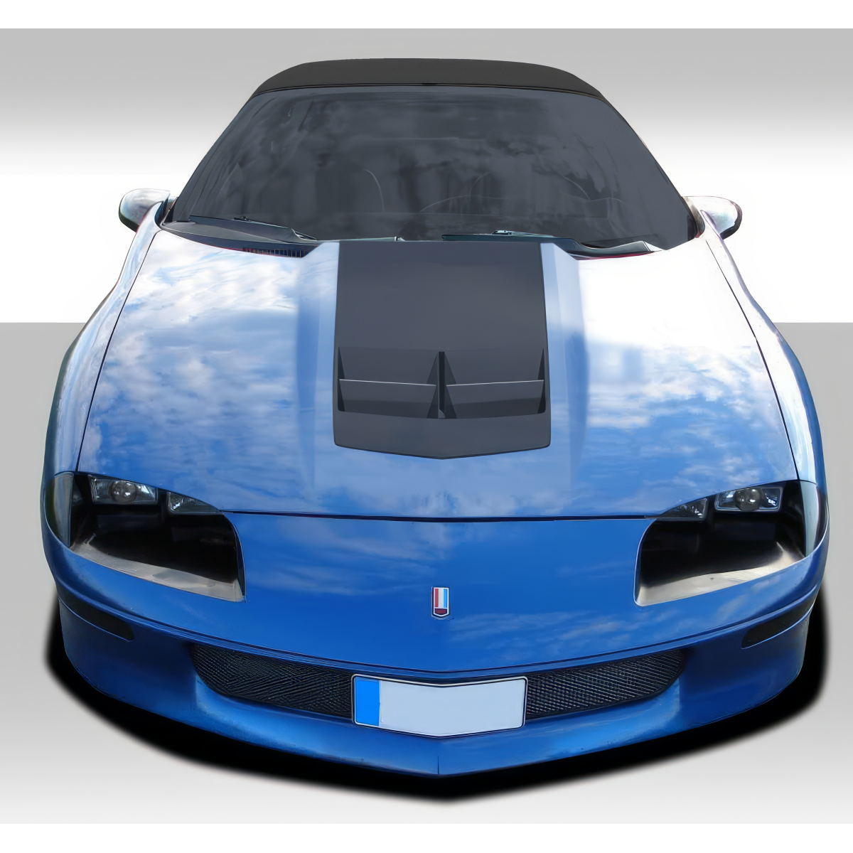 Modify your Chevrolet Camaro 1993 with our Exterior/Hoods - Frontal view of the Chevrolet Camaro hood