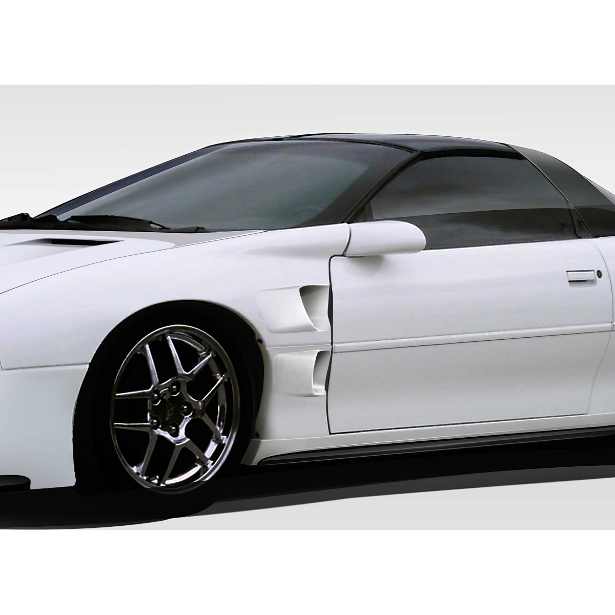 Modify your Chevrolet Camaro 1993 with our Exterior/Complete Body Kits - Angled view of vehicle showing fender details