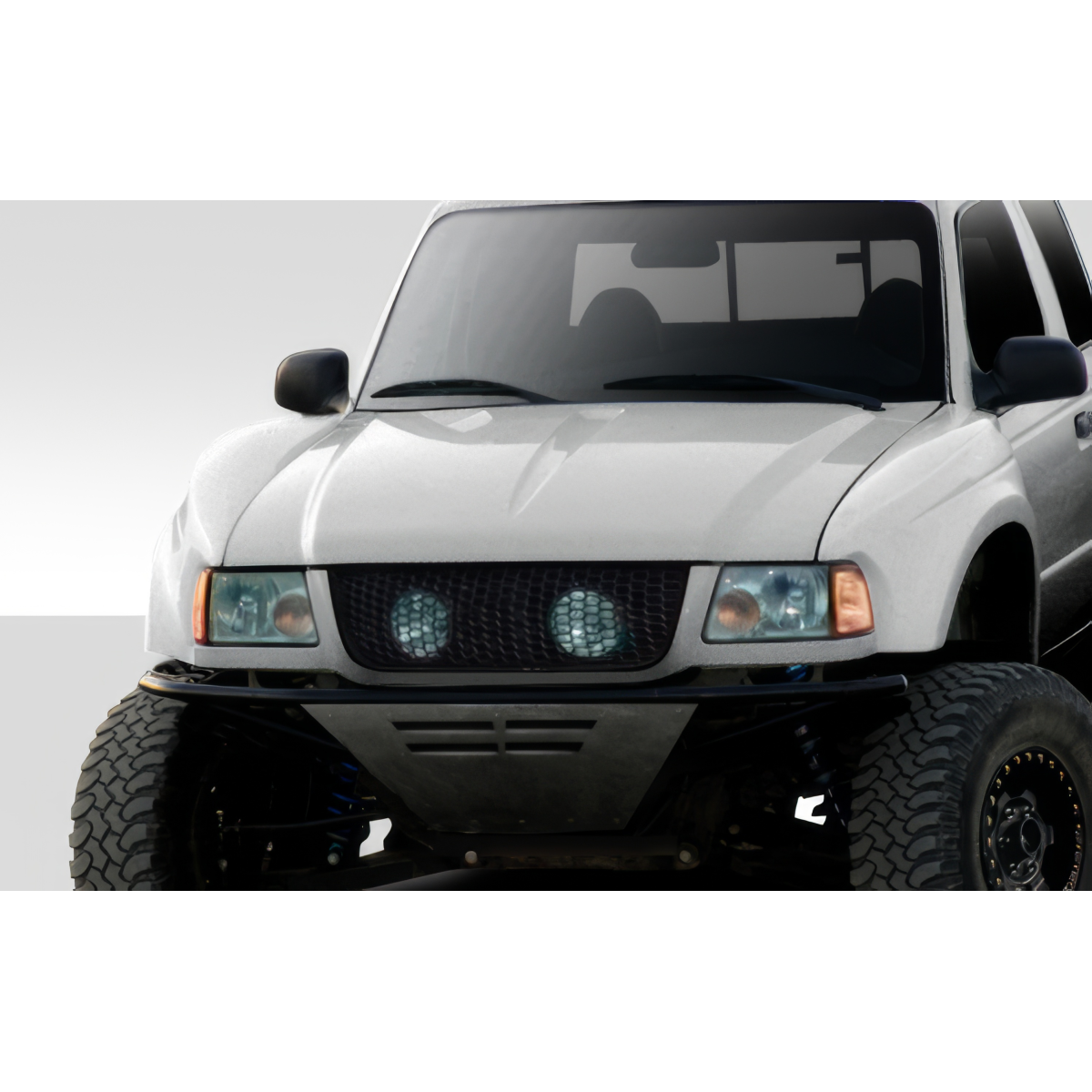 Modify your Ford Ranger 1998 with our Exterior/Fenders - Front view angle of vehicle showcasing fenders