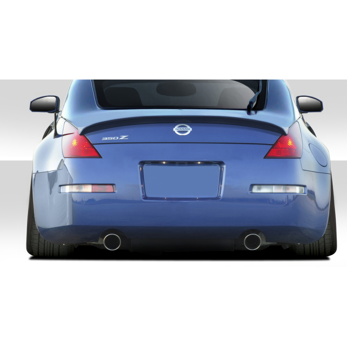 Modify your Nissan 350Z 2003 with our Exterior/Wings - Rear view angle of the Nissan 350Z