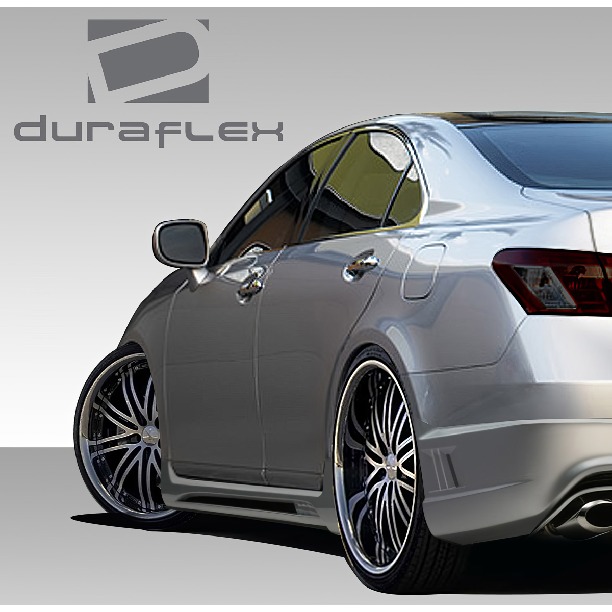 Modify your Lexus ES Series 2007 with our Exterior/Side Skirts - Three quarter rear angle view of side skirts