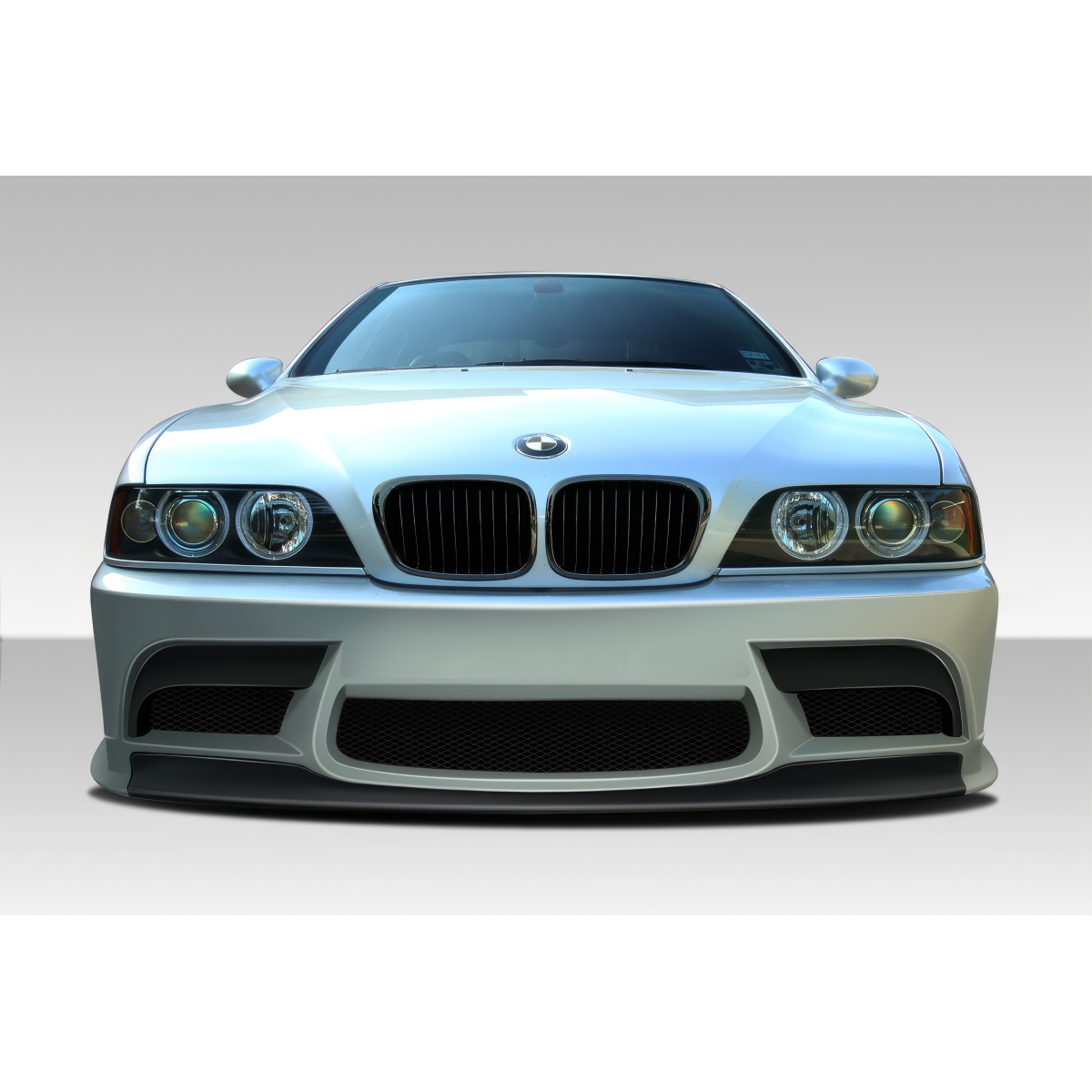 Modify your BMW 5-Series 1997 with our Exterior/Front Bumpers or Lips - Front view of vehicle at eye level angle