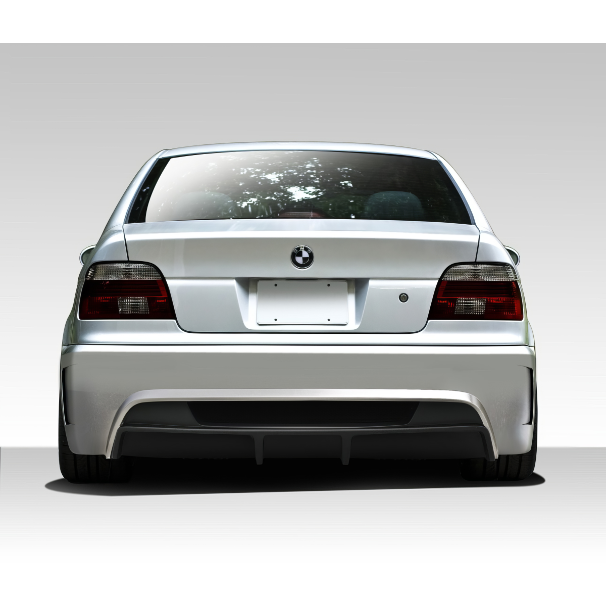 Modify your BMW 5-Series 1997 with our Exterior/Rear Bumpers or Lips - Seen from a straight rear angle