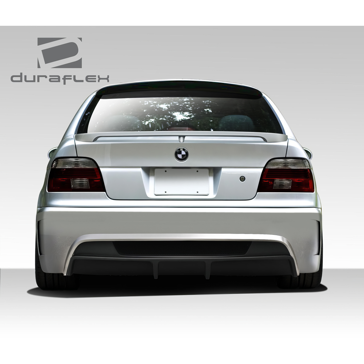 Modify your BMW 5-Series 1997 with our Exterior/Wings - Rear view angle of the car showing the spoiler