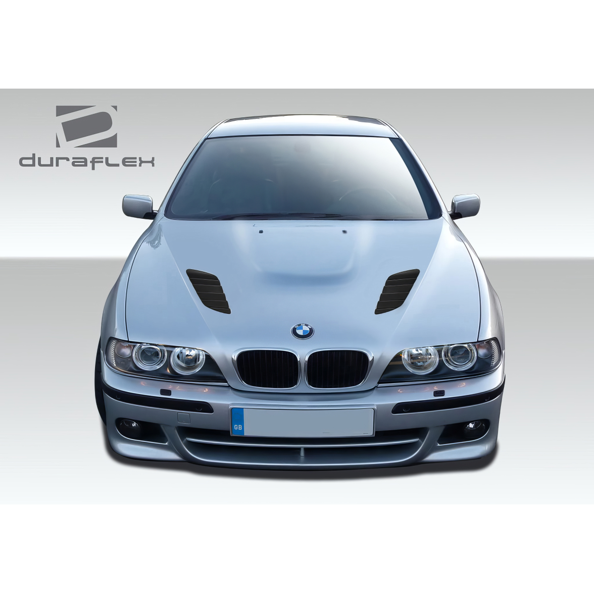 Modify your BMW 5-Series 1997 with our Exterior/Hoods - Front view of BMW 5 Series at eye level