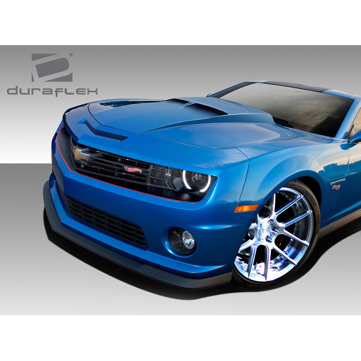 Modify your Chevrolet Camaro 2010 with our Exterior/Hoods - The part is viewed at a front three-quarter angle