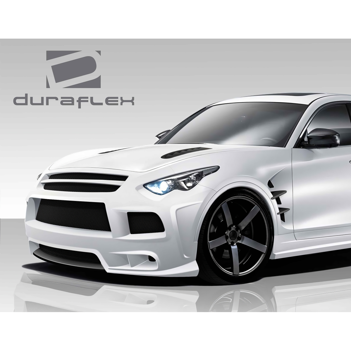 Modify your Infiniti FX 2009 with our Exterior/Complete Body Kits - Front angle view of vehicle part shown