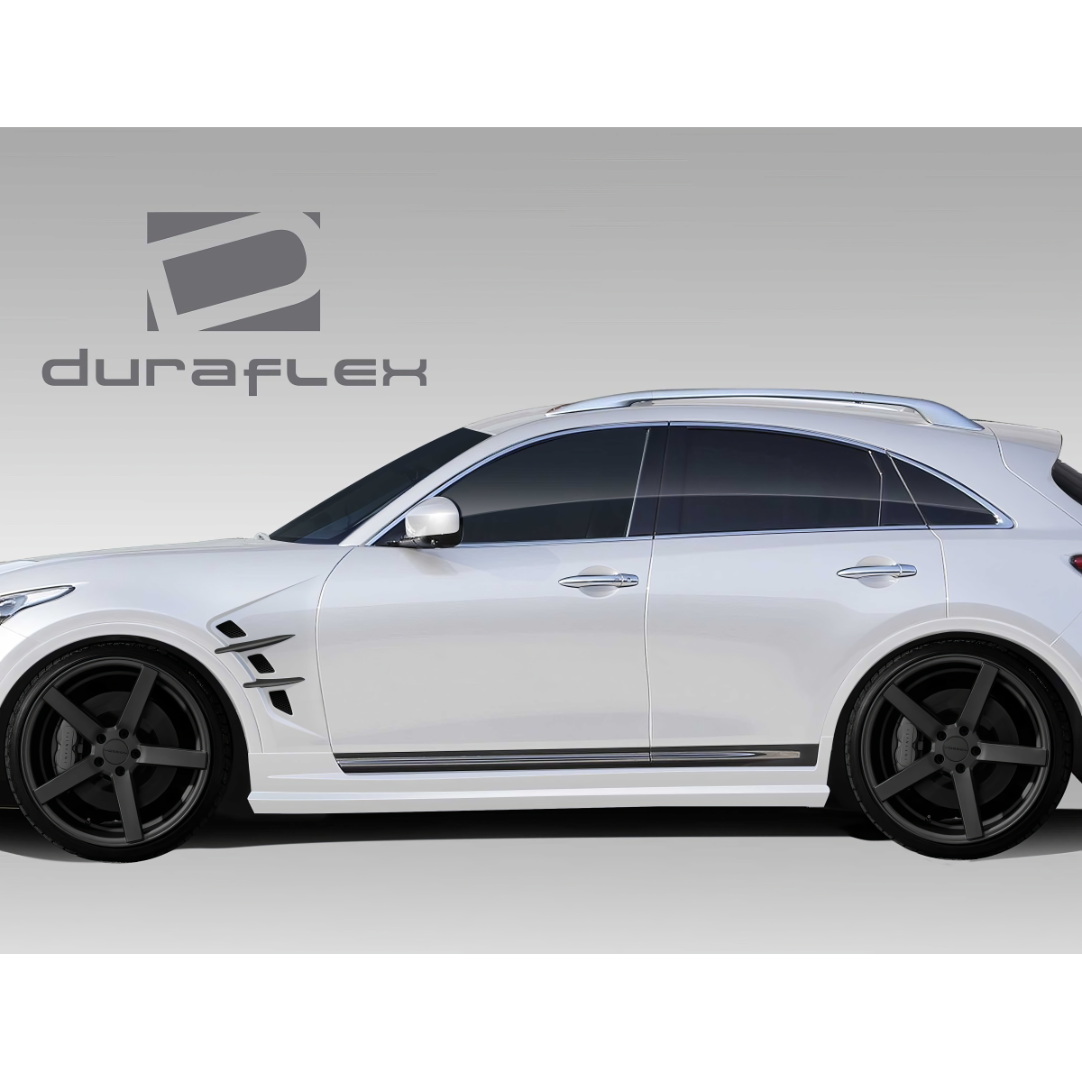 Modify your Infiniti FX 2009 with our Exterior/Fenders - Side profile view of the vehicle