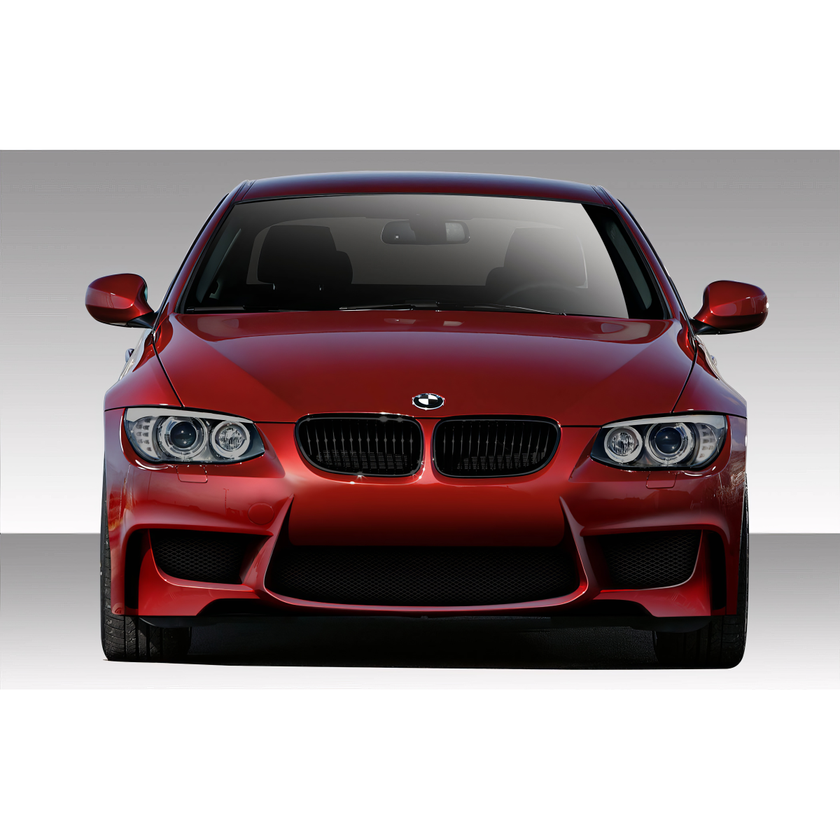 Modify your BMW 3-Series 2011 with our Exterior/Complete Body Kits - Front view of the vehicle at eye level