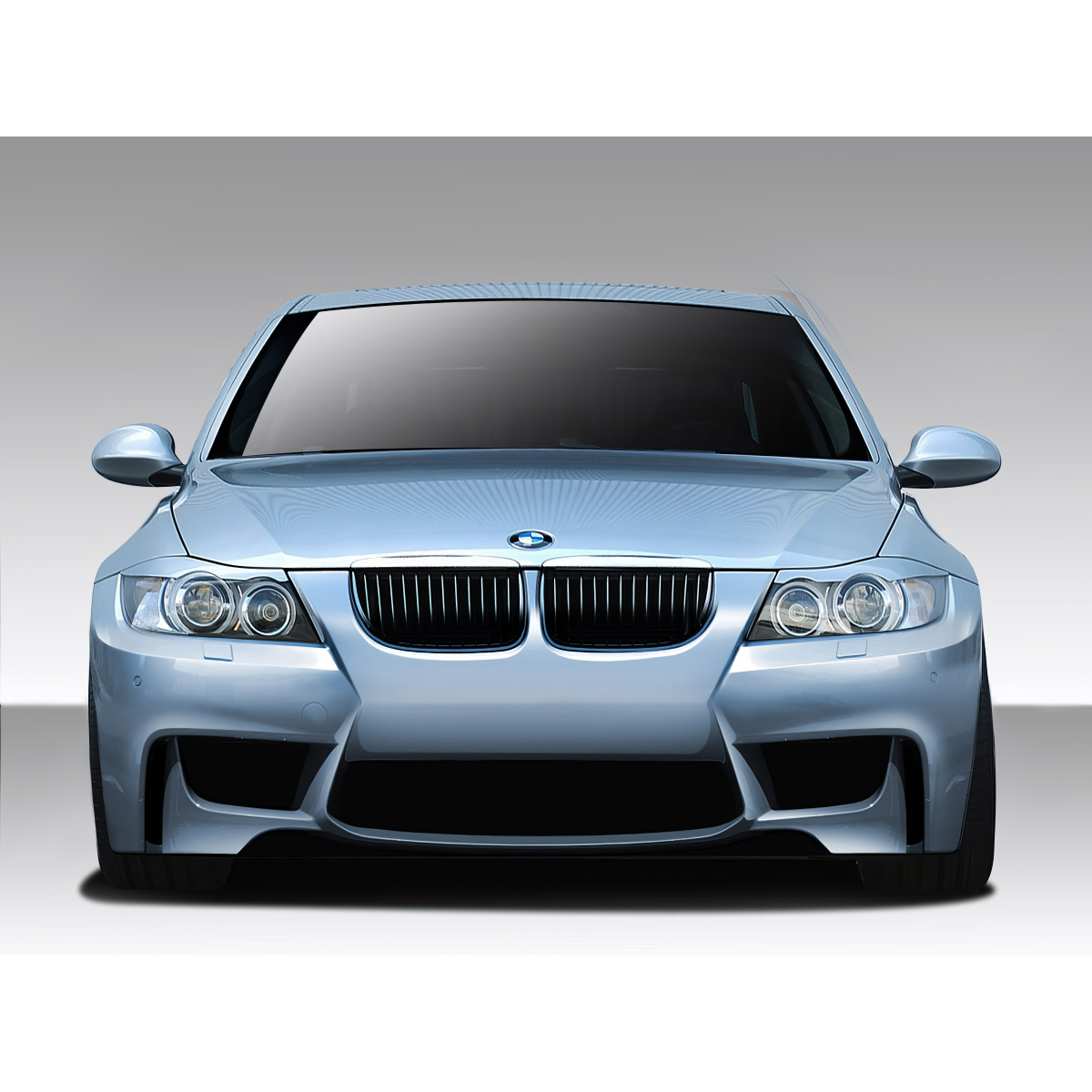 Modify your BMW 3-Series 2006 with our Exterior/Front Bumpers or Lips - Frontal view of BMW 3 Series E90 2006-2008