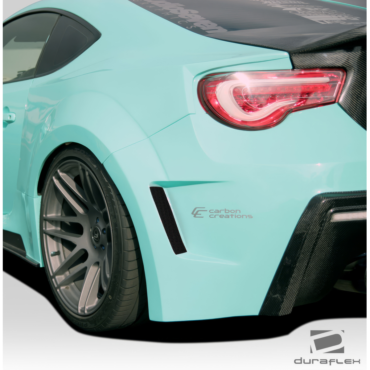 Modify your Subaru BRZ 2013 with our Exterior/Fenders - Image shows rear fender at side angle view