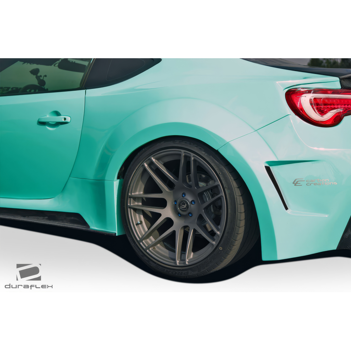 Modify your Subaru BRZ 2013 with our Exterior/Fenders - Side angle showing rear fender modifications