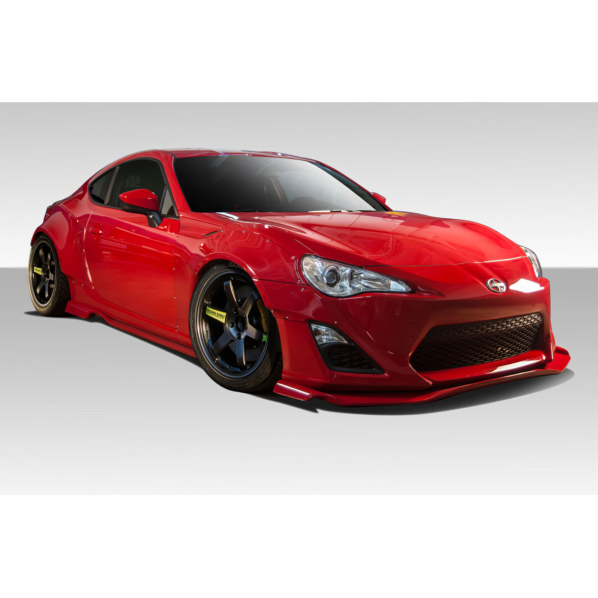 Modify your Scion FR-S 2013 with our Exterior/Complete Body Kits - The angle showcases the car from the front side