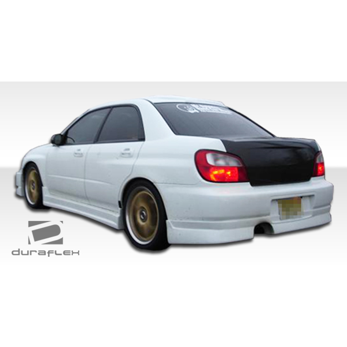 Modify your Subaru Impreza 2002 with our Exterior/Complete Body Kits - The image shows a rear three quarter angle view