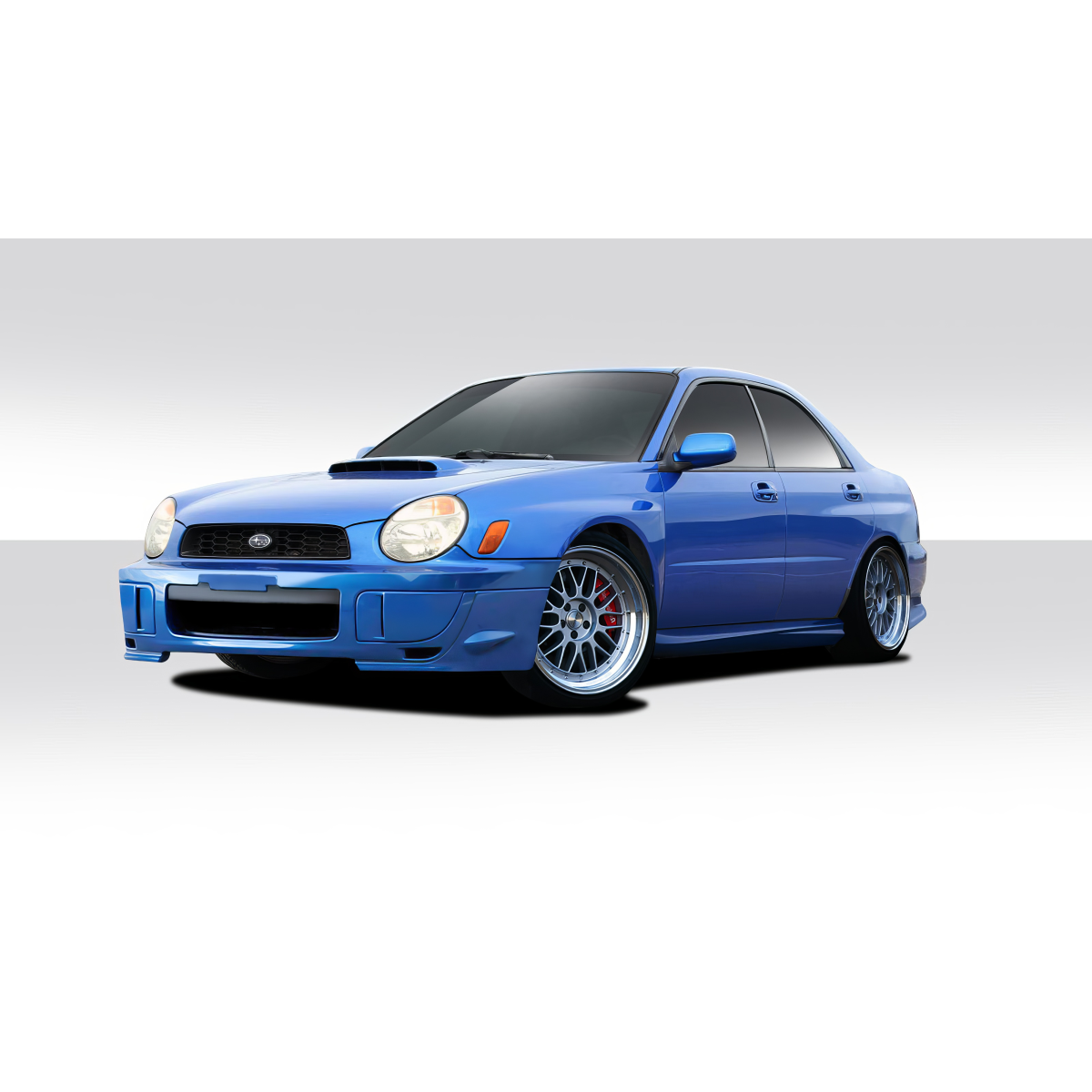 Modify your Subaru Impreza 2002 with our Exterior/Complete Body Kits - The vehicle is shown at a slight front angle