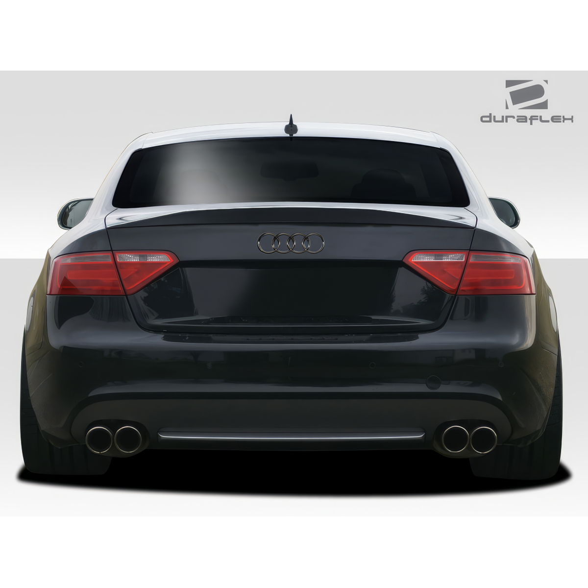 Modify your Audi A5 2008 with our Exterior/Wings - Rear view angle of the Audi A5 car