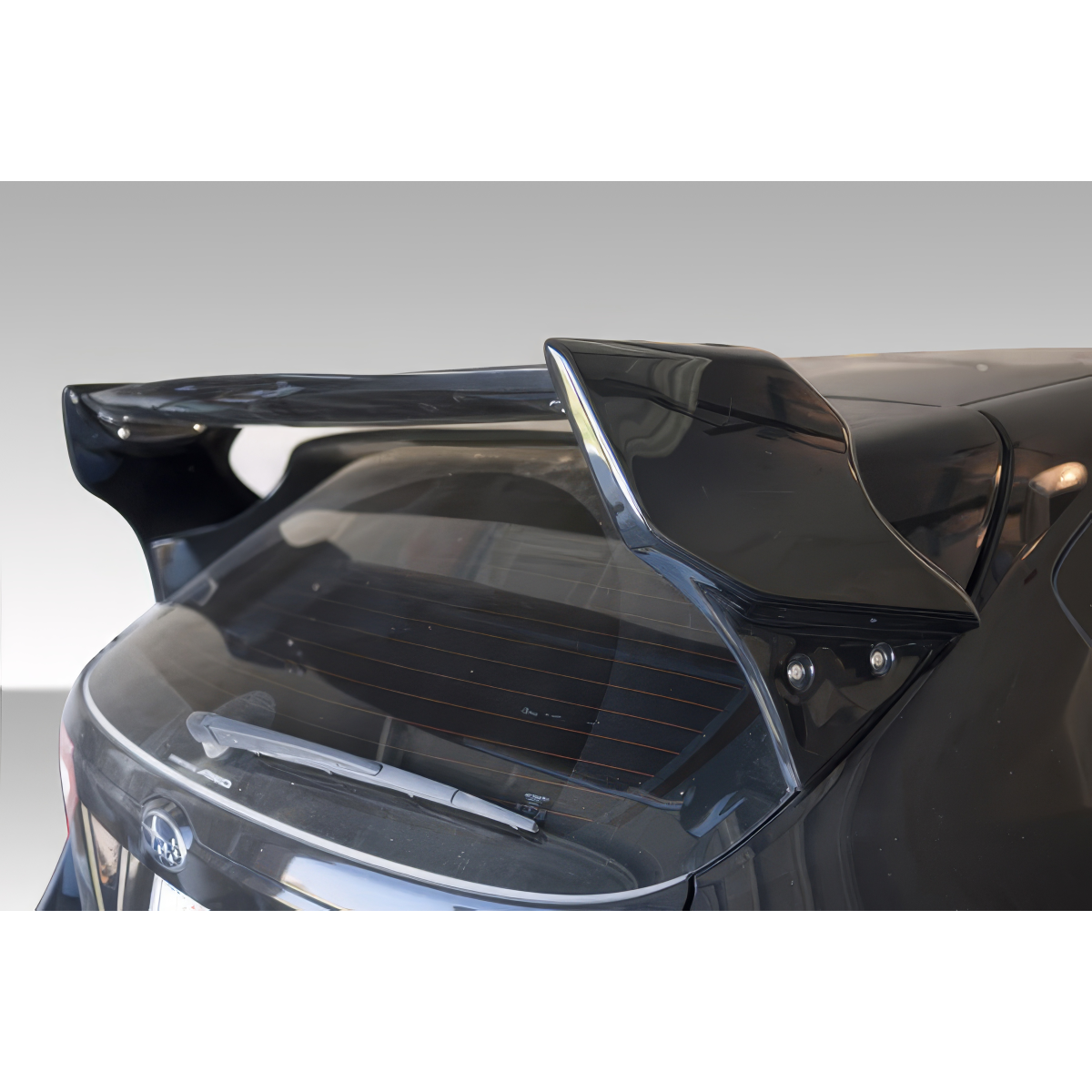 Modify your Subaru Impreza 2008 with our Exterior/Wings - Angle view of rear trunk lid spoiler