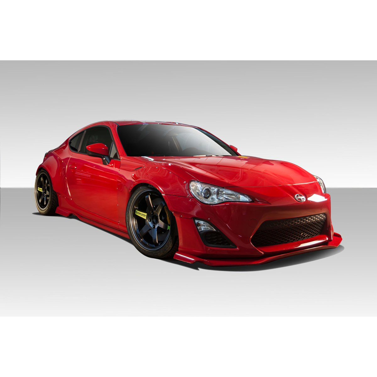 Modify your Scion FR-S 2013 with our Exterior/Complete Body Kits - Front three quarter angle of the vehicle