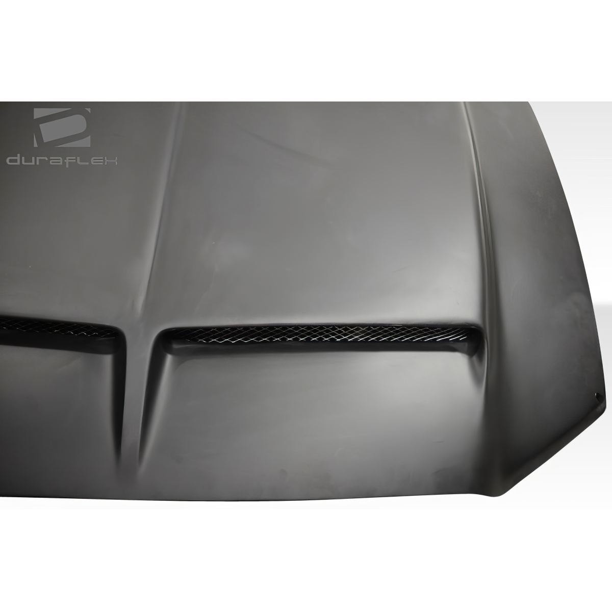 Modify your Ford Mustang 2013 with our Exterior/Hoods - Top view of hood at a shallow angle