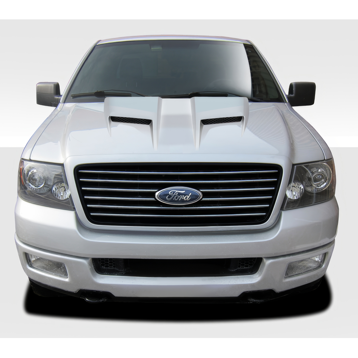 Modify your Ford F-150 2004 with our Exterior/Hoods - Front view of a 2004 to 2008 Ford F-150