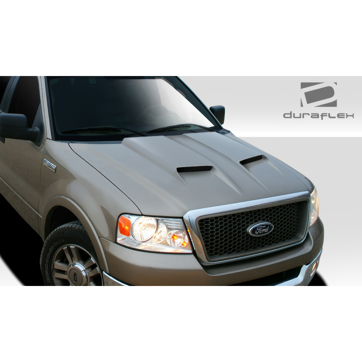 Modify your Ford F-150 2004 with our Exterior/Hoods - The image shows a front angle view of the vehicle