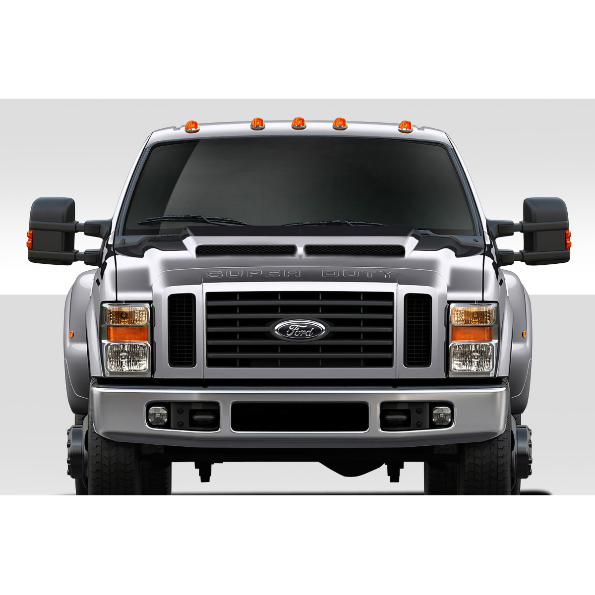 Modify your Ford F-250 Super Duty 2008 with our Exterior/Hoods - Front view of 2008 to 2010 Ford F250 Super Duty