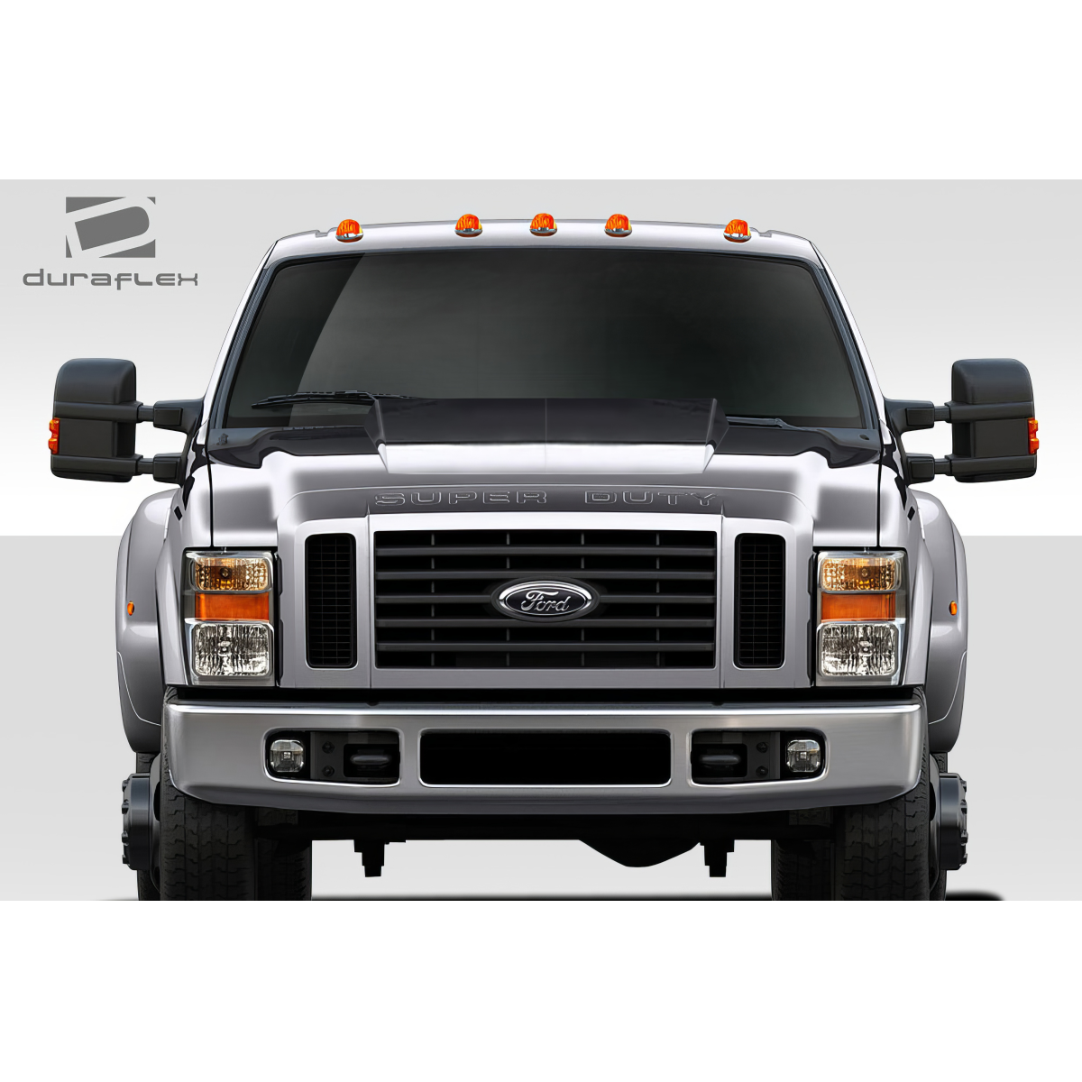 Modify your Ford F-250 Super Duty 2008 with our Exterior/Hoods - Front view of vehicle at eye level