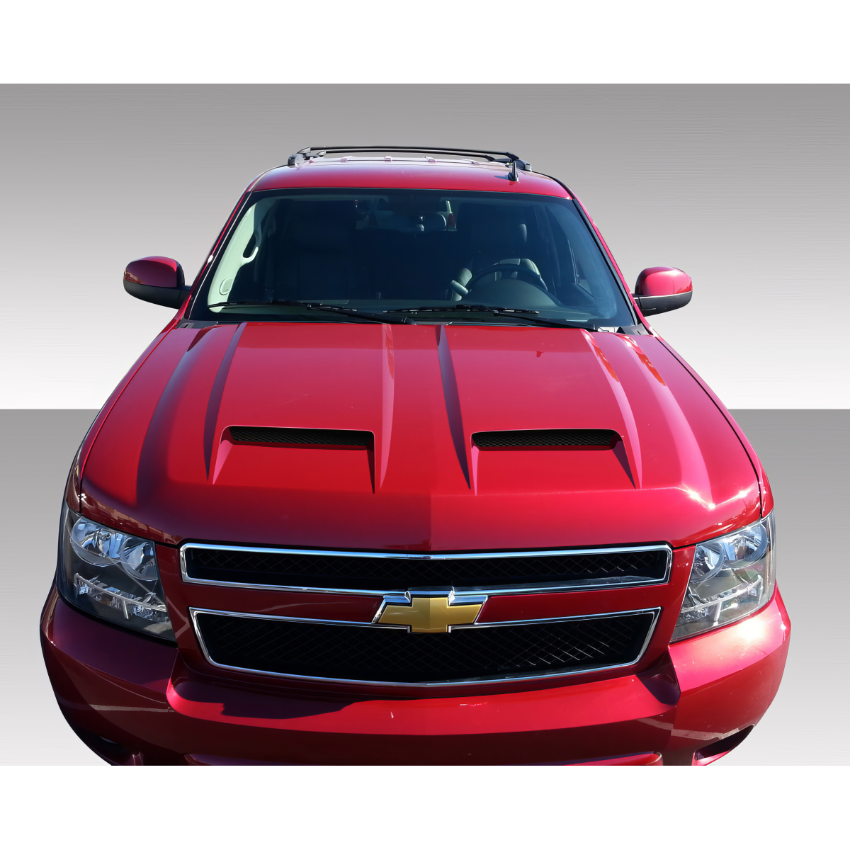 Modify your Chevrolet Avalanche 2007 with our Exterior/Hoods - Frontal view of vehicle hood angled slightly down