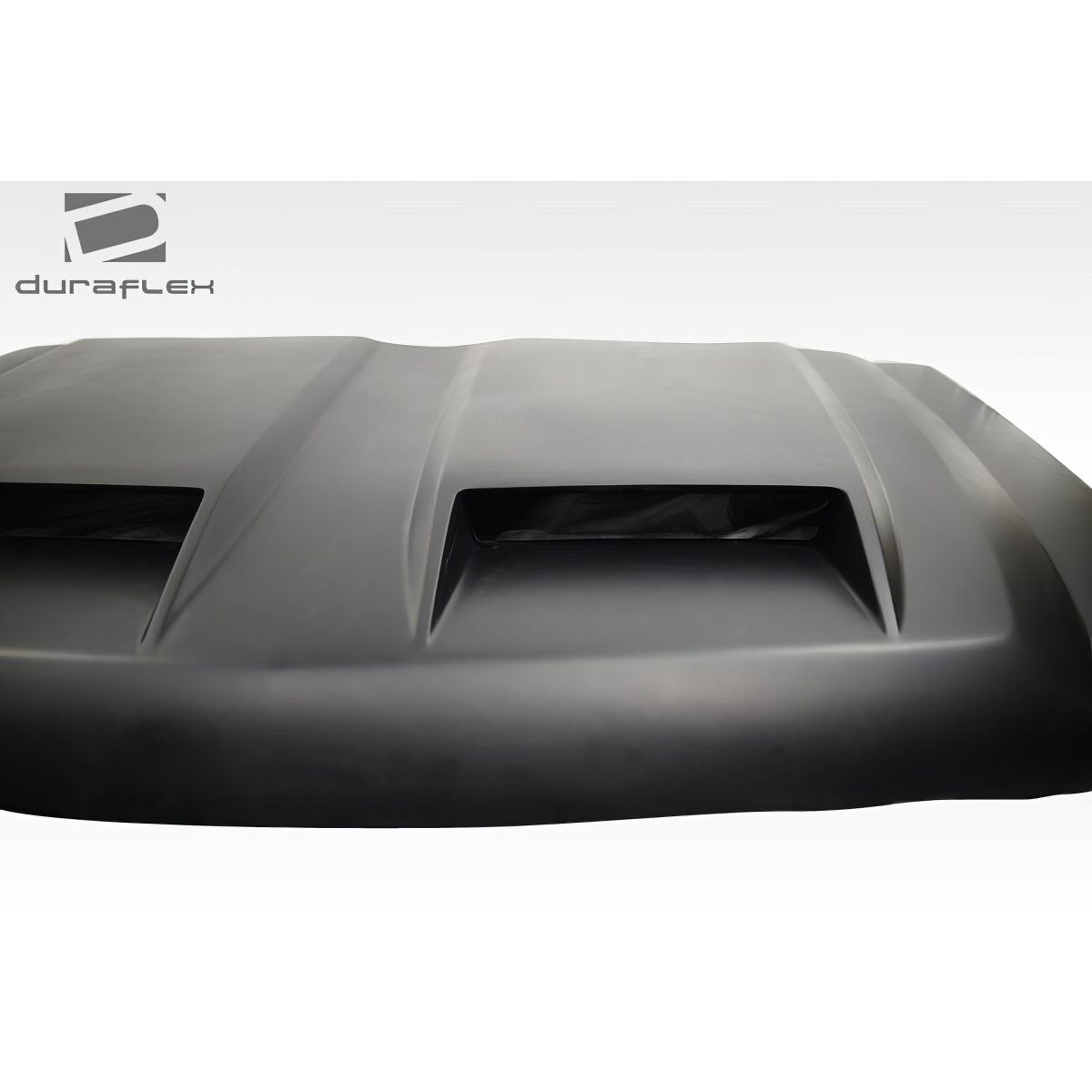 Modify your Chevrolet Avalanche 2007 with our Exterior/Hoods - Top view of the hood part with scoops angled flat