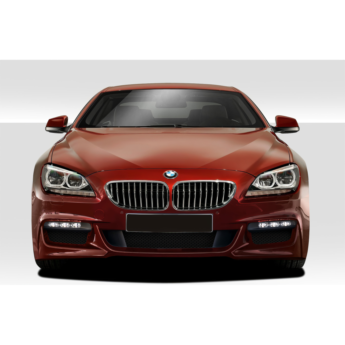 Modify your BMW 6-Series 2011 with our Exterior/Front Bumpers or Lips - Front view of the vehicle at eye level