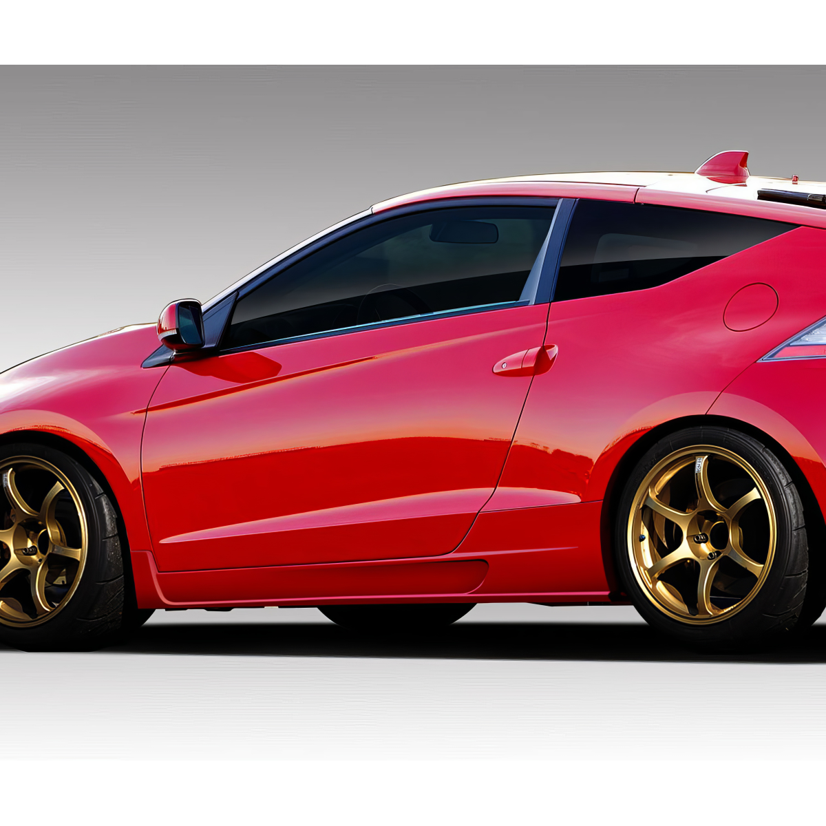 Modify your Honda CR-Z 2011 with our Exterior/Side Skirts - The image shows a side view of the vehicle