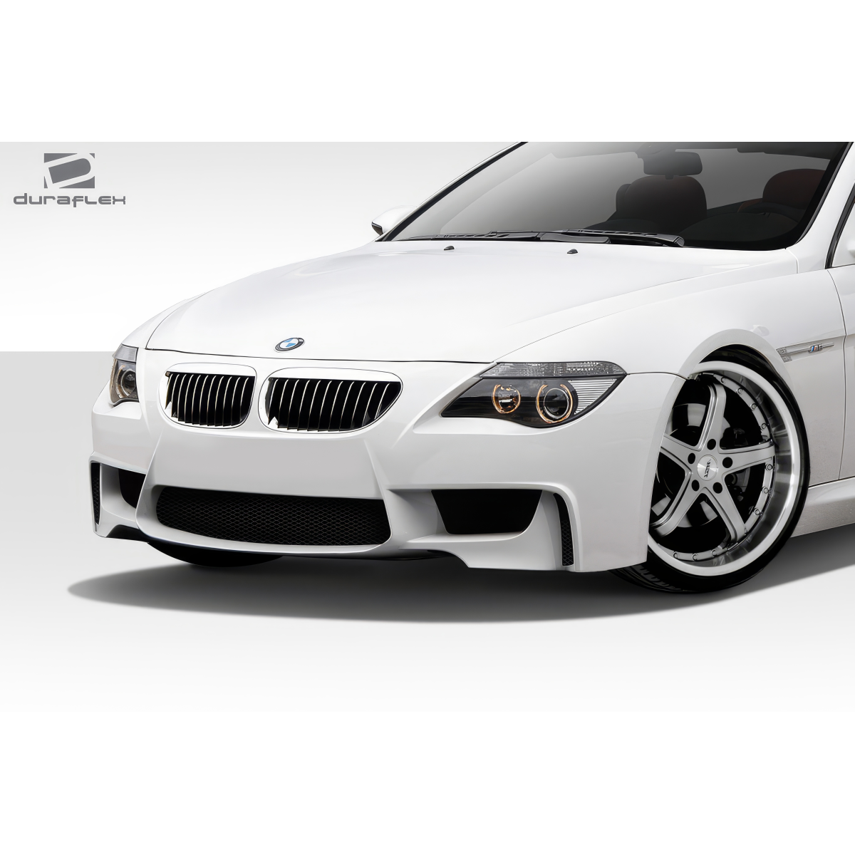 Modify your BMW 6-Series 2004 with our Exterior/Front Bumpers or Lips - Front angle view of BMW car exterior part