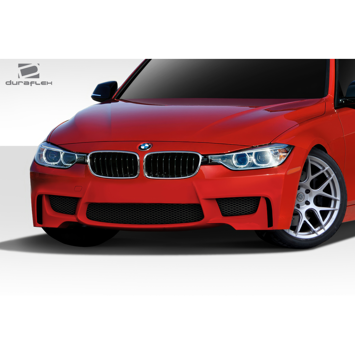 Modify your BMW 3-Series 2012 with our Exterior/Front Bumpers or Lips - Front view at a slight angle to the left