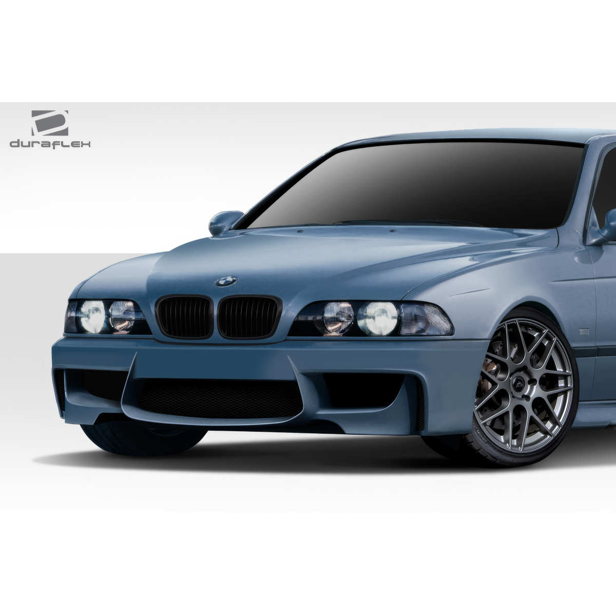 Modify your BMW 5-Series 1997 with our Exterior/Front Bumpers or Lips - Front angle view of the BMW 5 Series